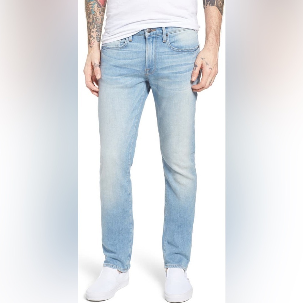 Men Frame Denim L’Homme Slim Jeans in Finn Wash Sz 32